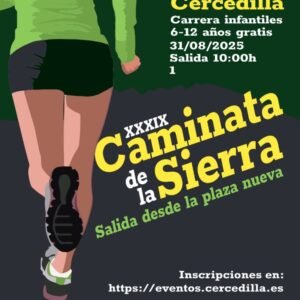 XXXIX CAMINATA DE LA SIERRA 18 Cartel de la caminata de la Sierra de Cercedilla