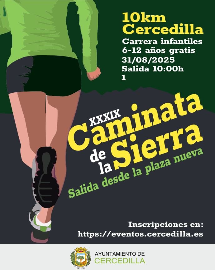 Cartel de la caminata de la Sierra de Cercedilla